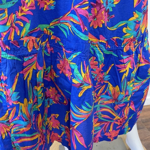 J. Crew Size 16 Dress Square Neck Floral Ruffle Sleeveless Midi Tiered NWT New - Picture 7 of 12